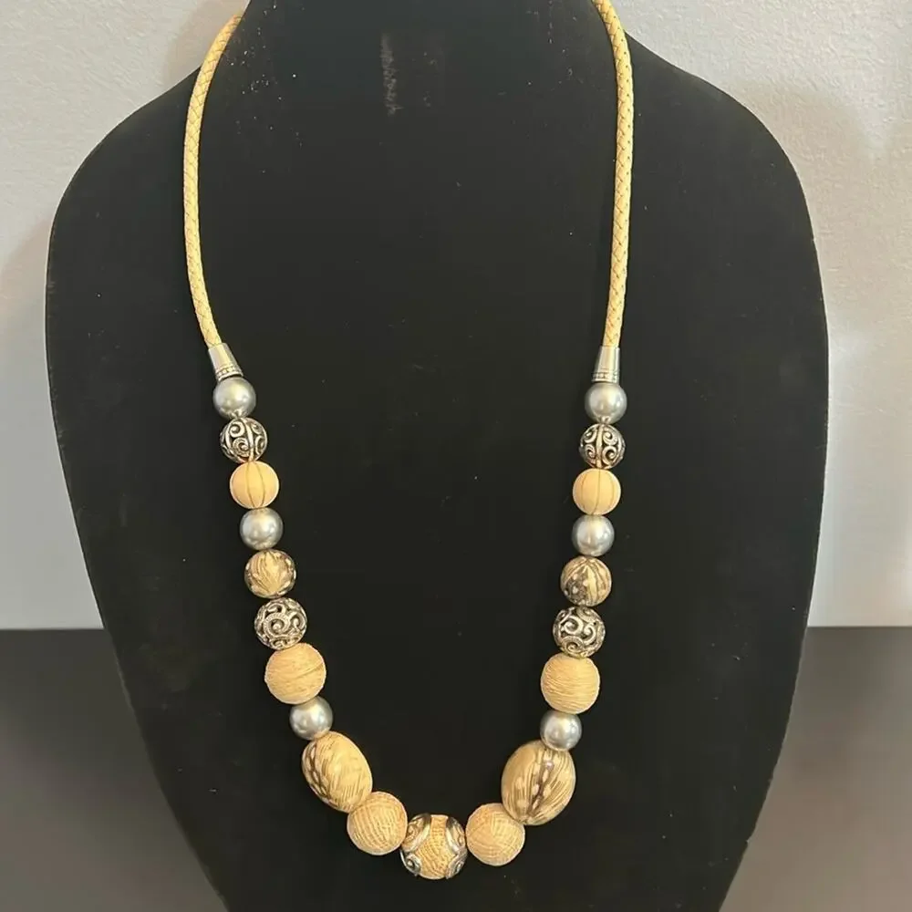 Brighton Natural Instinct Necklace #B78 Long BOHO beaded - Picture 2 of 10